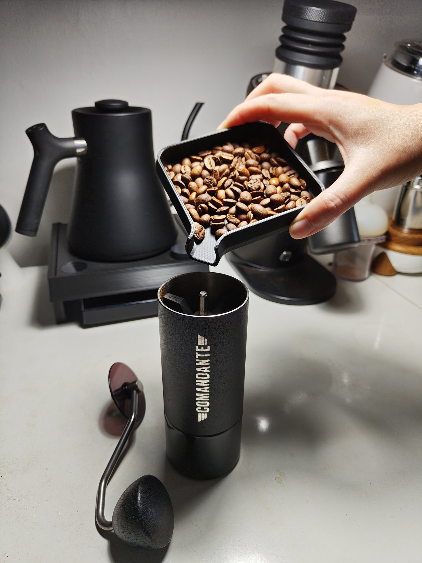 Quadra - Coffee Bean Dosing and Cupping Tray
