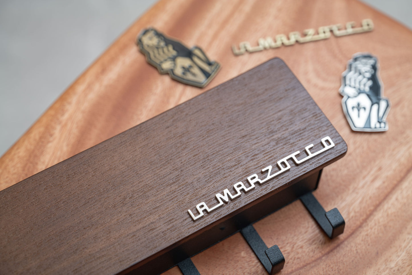 Magnetic Espresso Machine Side Rack - Wood and Plastic