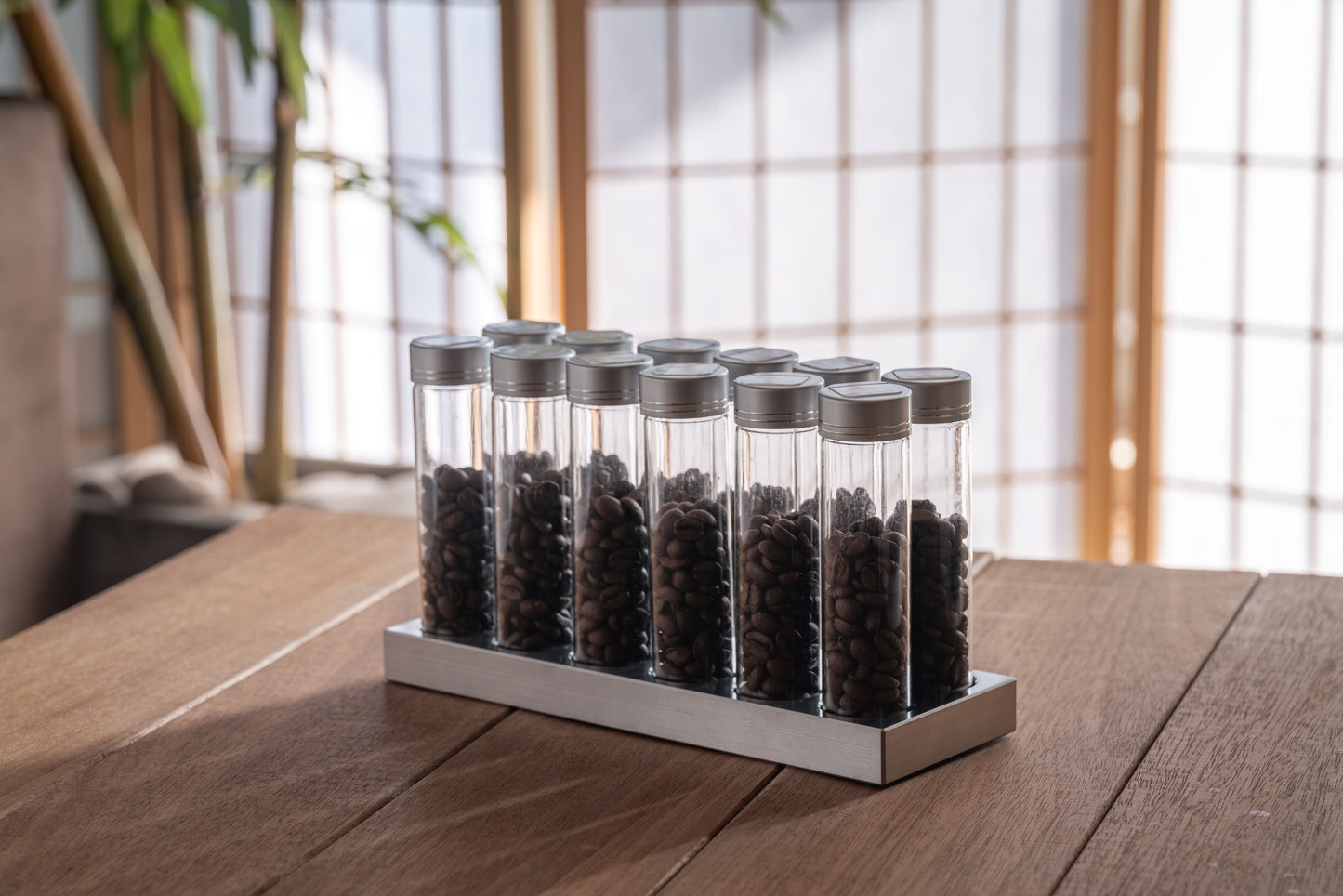 12 Tubes Aluminum 20/25g Coffee Bean Storage Tubes w Degas Valve