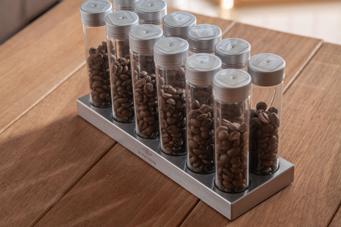 12 Tubes Aluminum 20/25g Coffee Bean Storage Tubes w Degas Valve