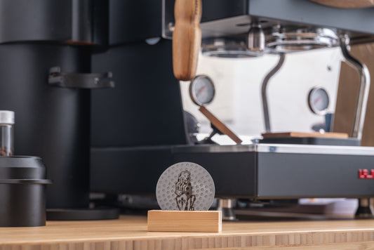 58.5mm (Standard) / 53.5mm (Breville/ Sage)  Puck screen v2, 1.7mm Thick w Optional Stand