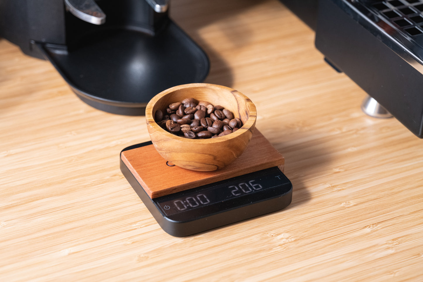 Teak Coffee Bean Bowl / Dosing Cup