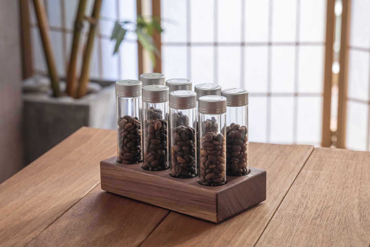 8 Tubes 20g / 25g Coffee Beans Storage Tube w optional Degas Valve