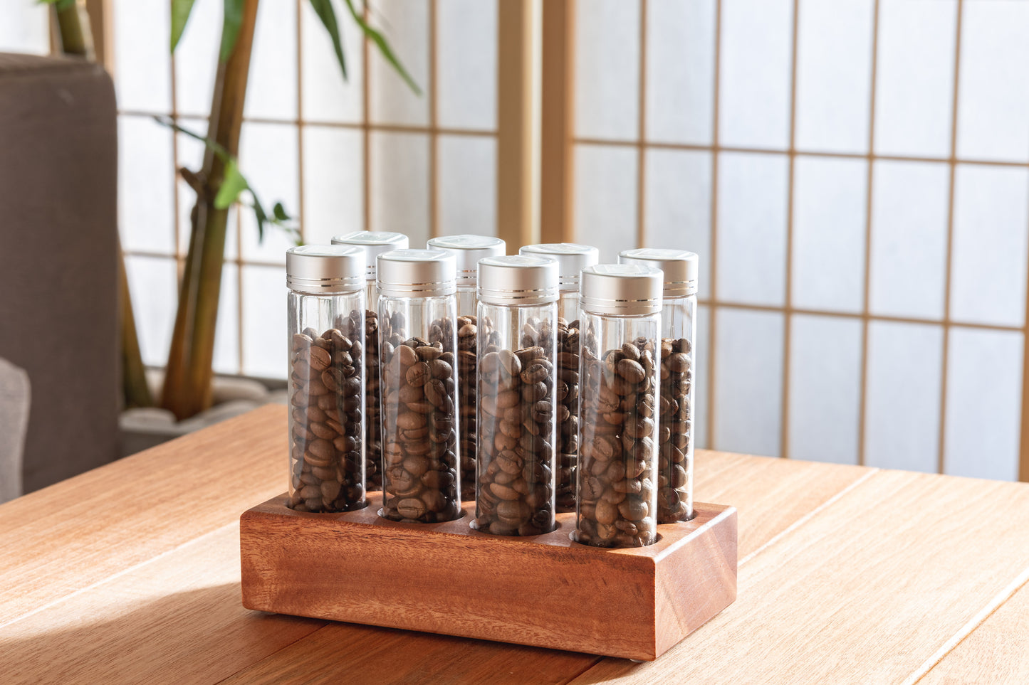8 Tubes 20g / 25g Coffee Beans Storage Tube w optional Degas Valve