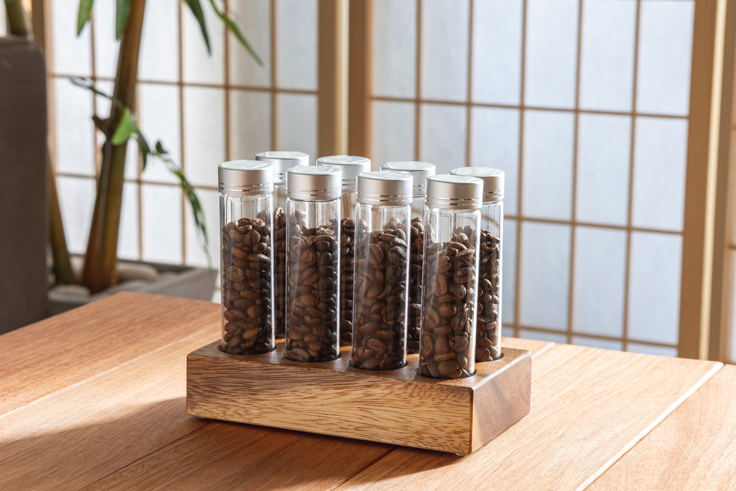8 Tubes 20g / 25g Coffee Beans Storage Tube w optional Degas Valve
