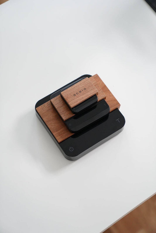 Acaia Pyxis, Lunar & Pearl Scale Wood Scale Mat Cover