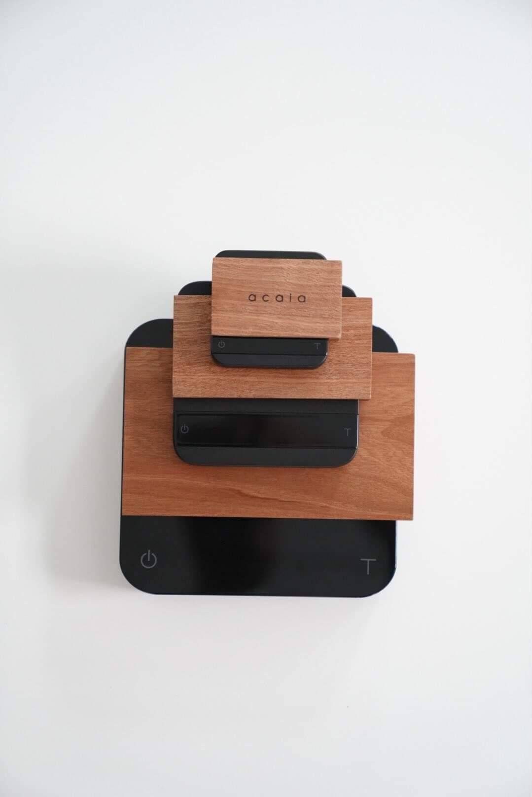 Acaia Pyxis, Lunar & Pearl Scale Wood Scale Mat Cover