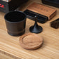 Dosing cup Blind Tumbler, Shaker style with wood lid