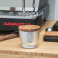 Dosing cup Blind Tumbler, Shaker style with wood lid