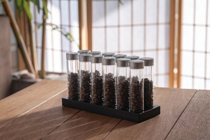 12 Tubes Aluminum 20/25g Coffee Bean Storage Tubes w Degas Valve