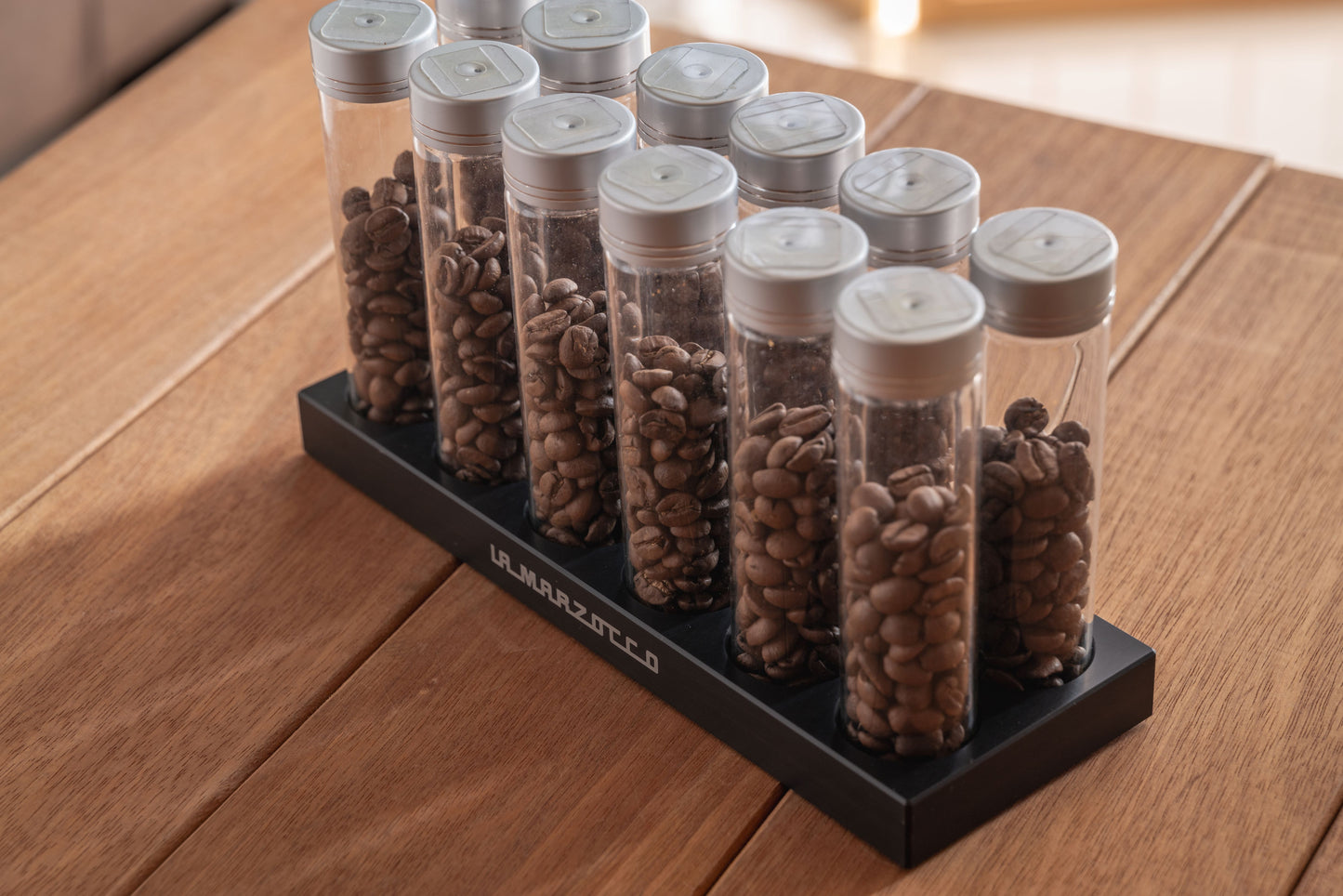 12 Tubes Aluminum 20/25g Coffee Bean Storage Tubes w Degas Valve
