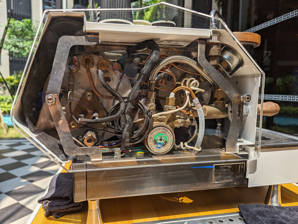 La Marzocco GS3 side panels clear, transparent, acrylic UDG