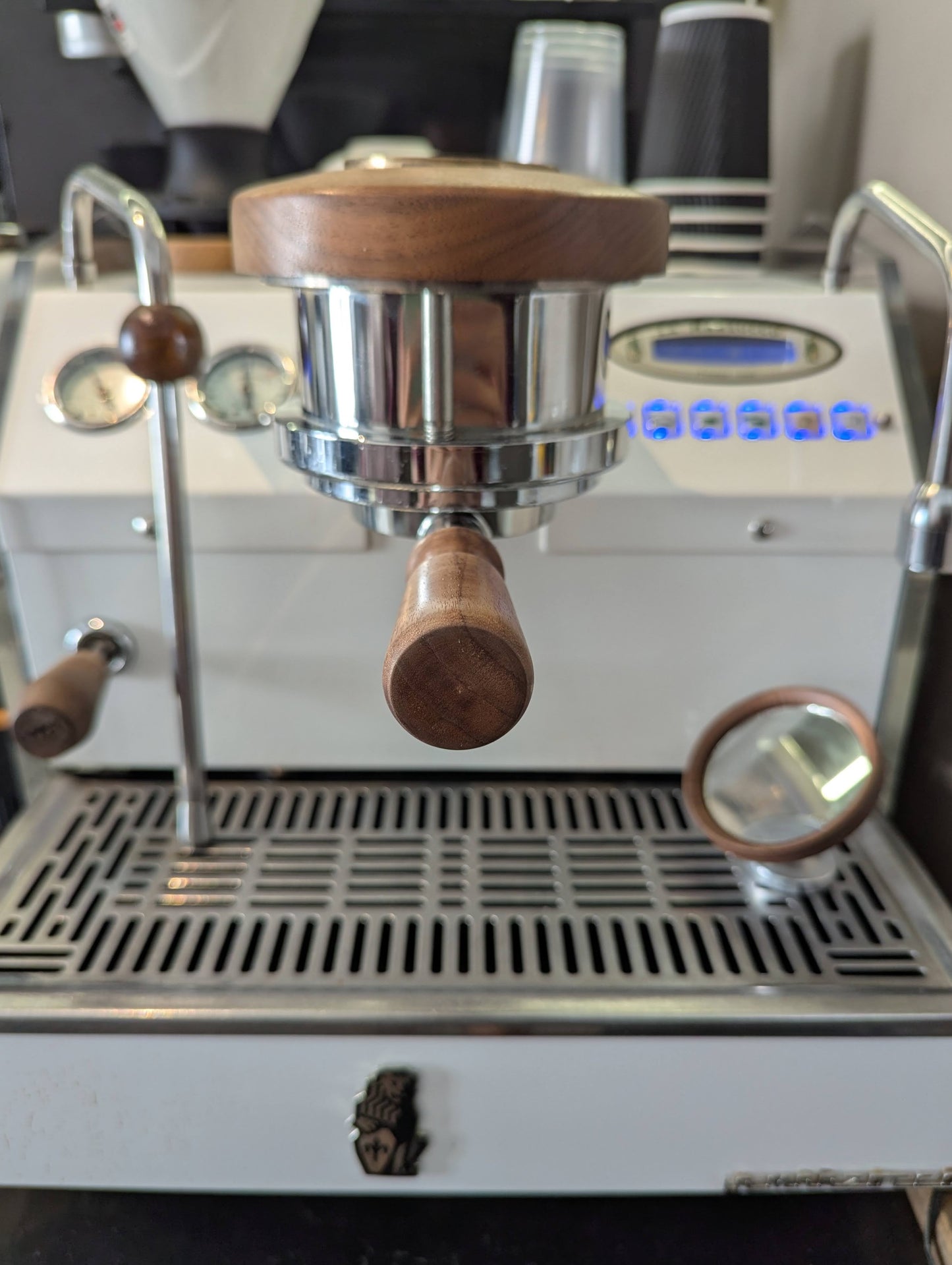 Custom Engraved Bottomless Portafilter for 54mm Breville, 58mm E61 Group Head & La Marzocco Series