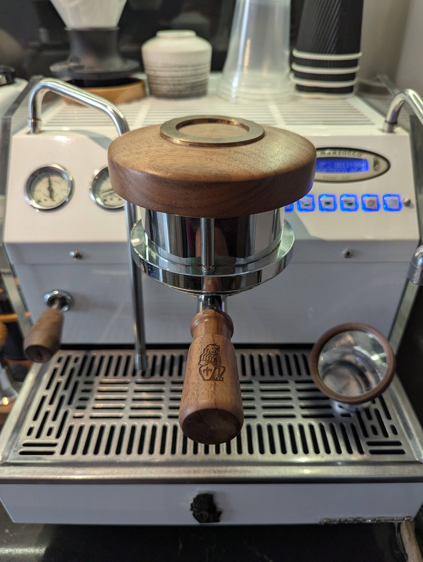 Custom Engraved Bottomless Portafilter for 54mm Breville, 58mm E61 Group Head & La Marzocco Series