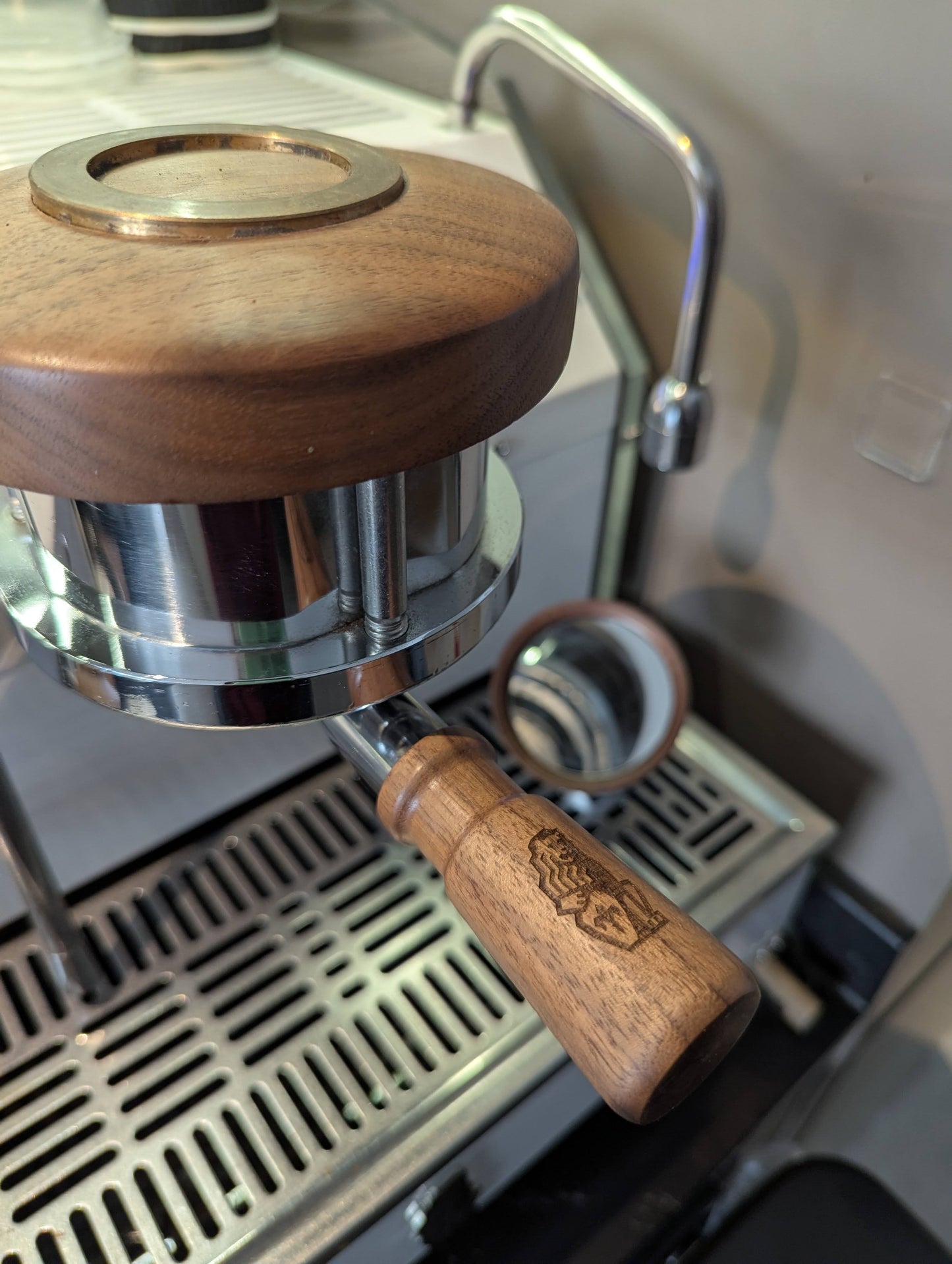 Custom Engraved Bottomless Portafilter for 54mm Breville, 58mm E61 Group Head & La Marzocco Series