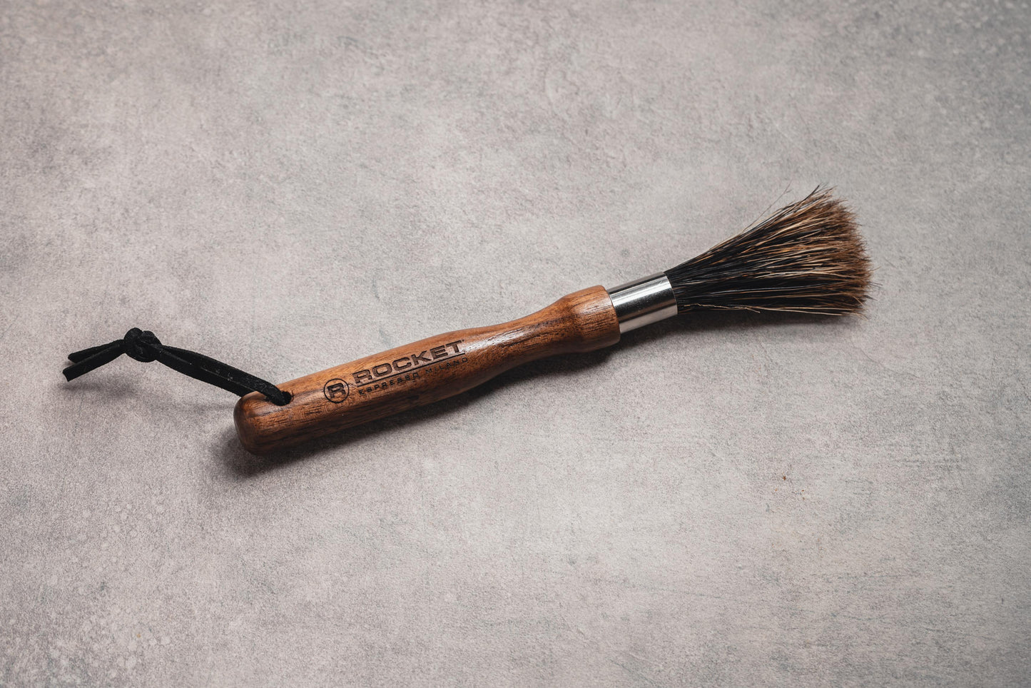 Custom Engraved Coffee Machine & Grinder Cleaning Brush - Walnut Wood