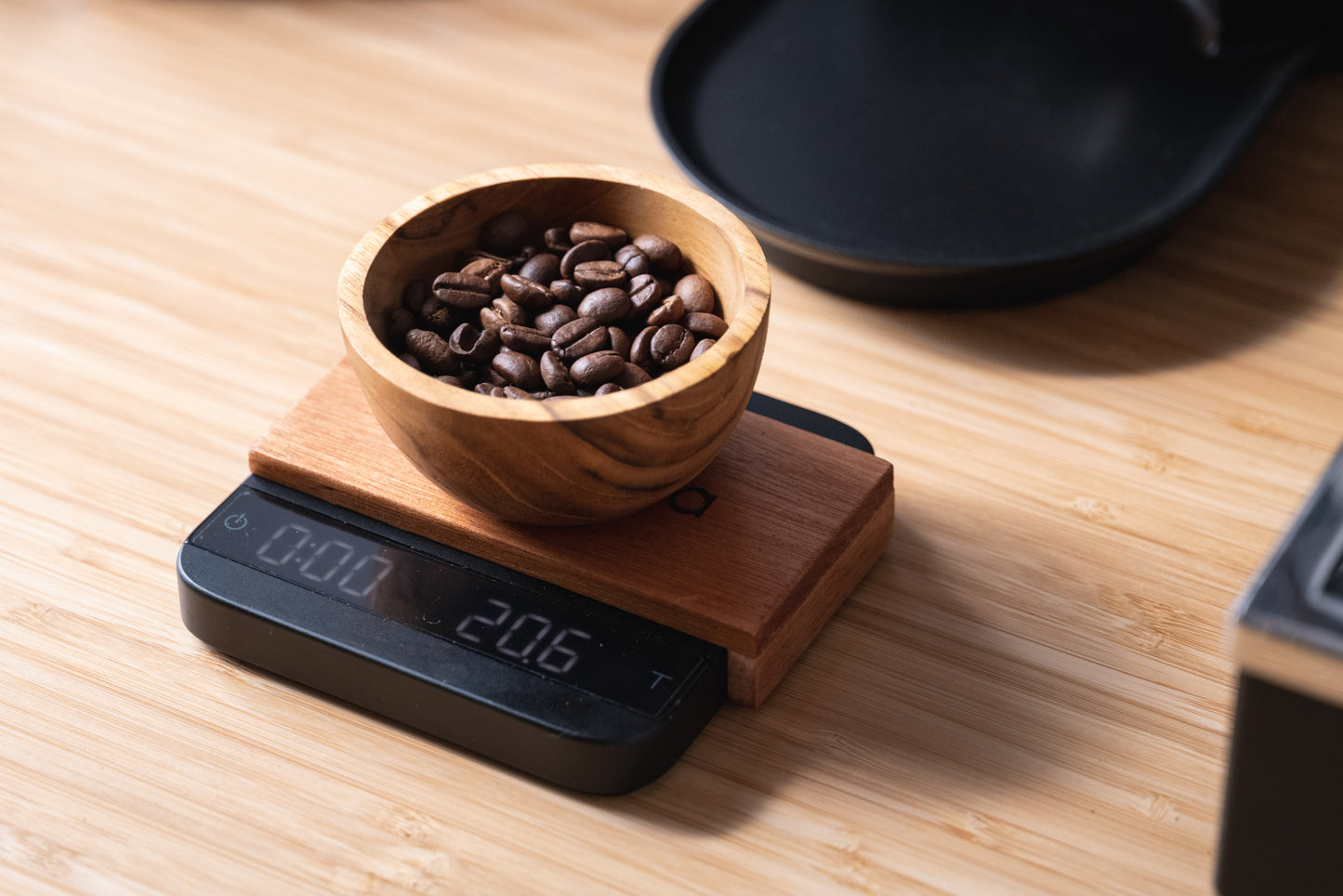 Teak Coffee Bean Bowl / Dosing Cup
