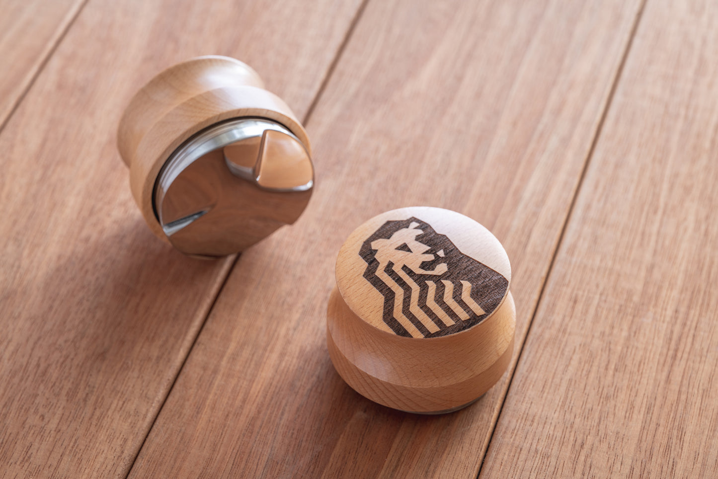 58mm (e61) /53mm (Breville/ Sage) Distributor / Leveler / OCD for Espresso Coffee Wood - Custom Engraving Included